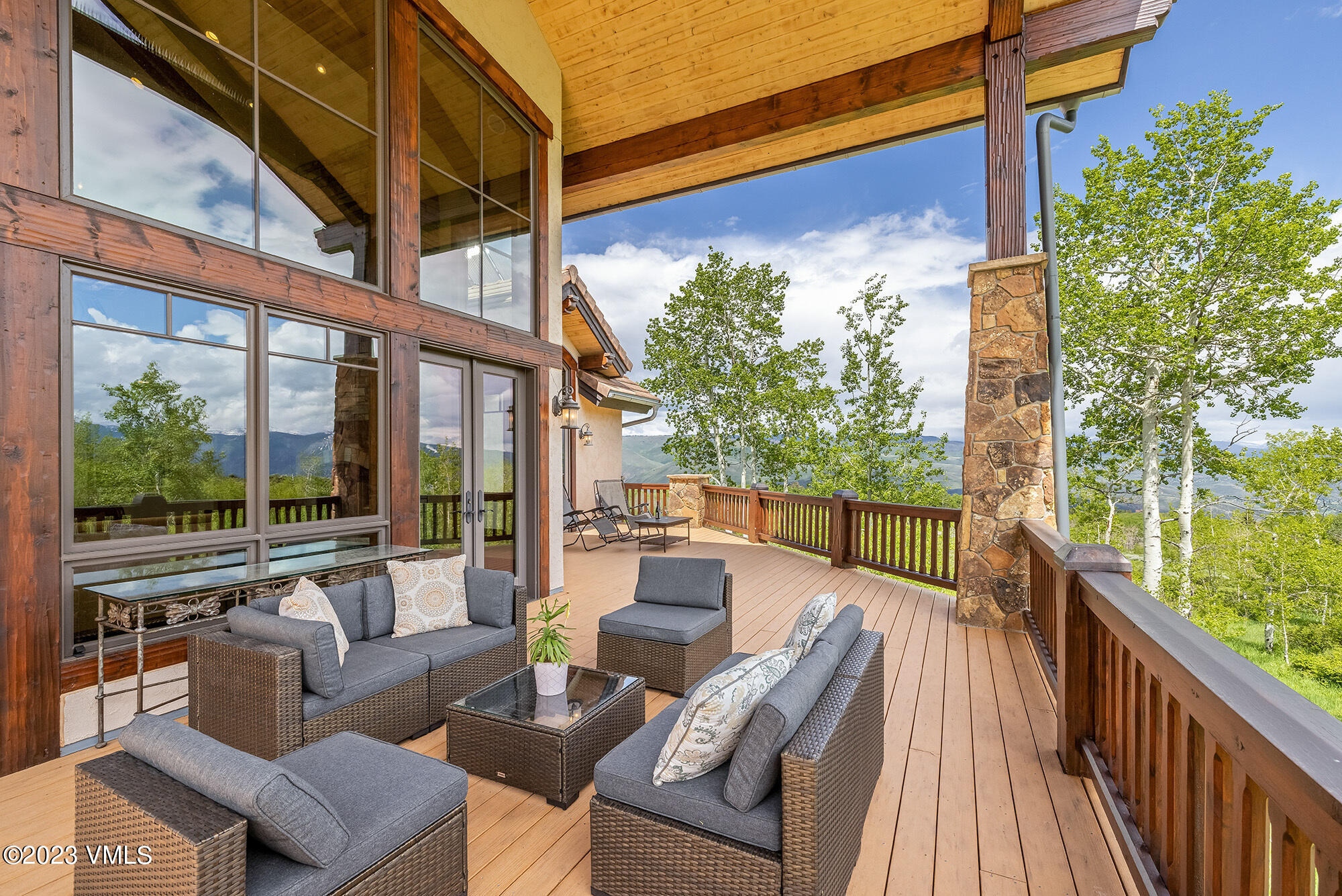 5458 Bellyache Ridge Road Wolcott, CO 81655 - Photo 40 of 63 a view of a couches on the roof deck