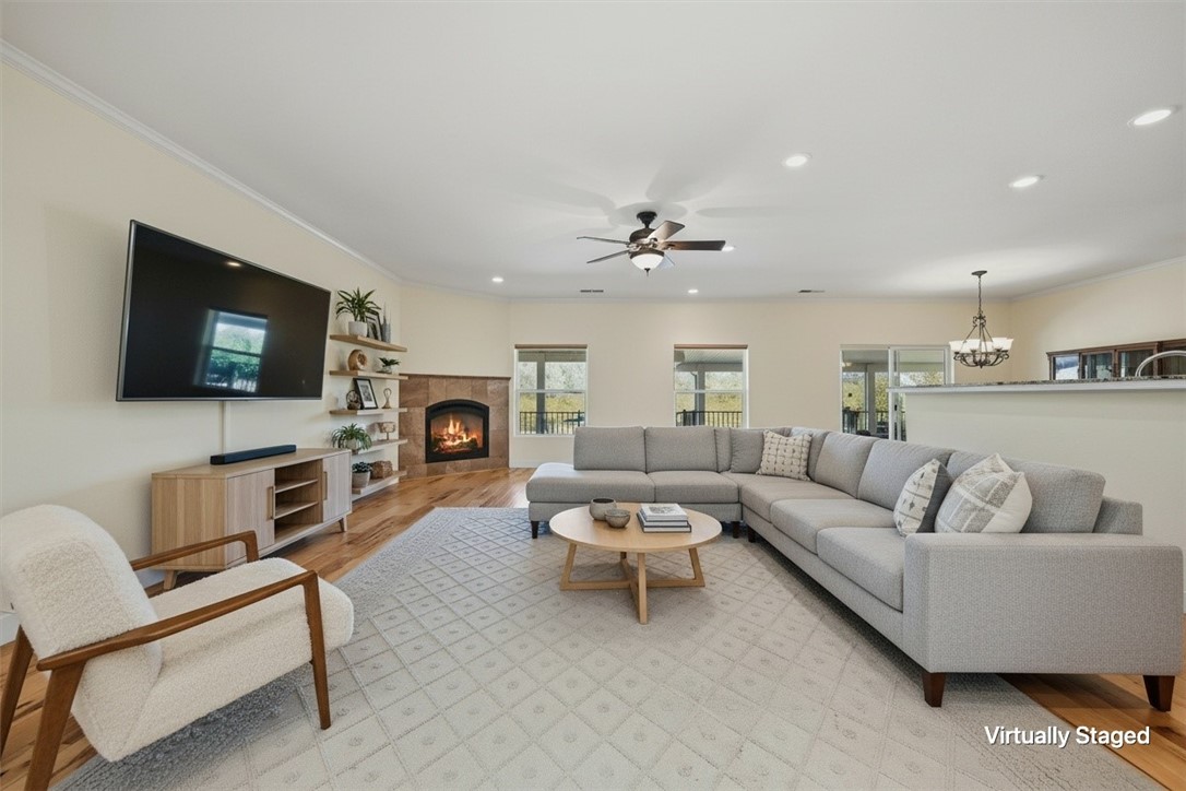 19512 Stonegate Road Hidden Valley Lake, CA 95467 - Photo 11 of 55 Plenty of space for entertaining - virtually staged