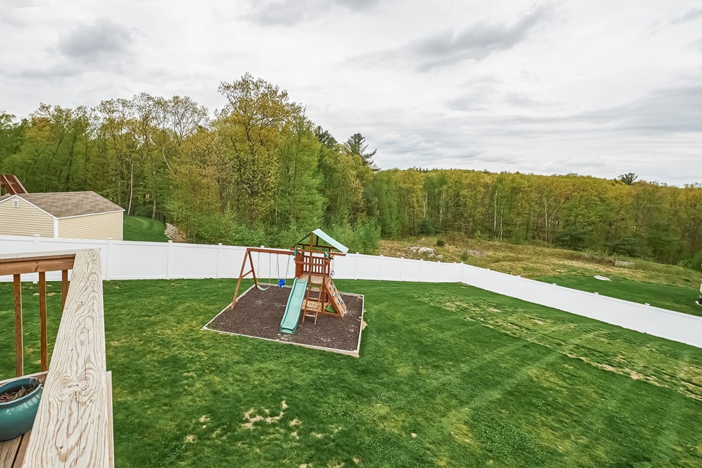 13 West Ledge Road Clinton, MA 01510 - Photo 27 of 30 a view of a garden with a slide