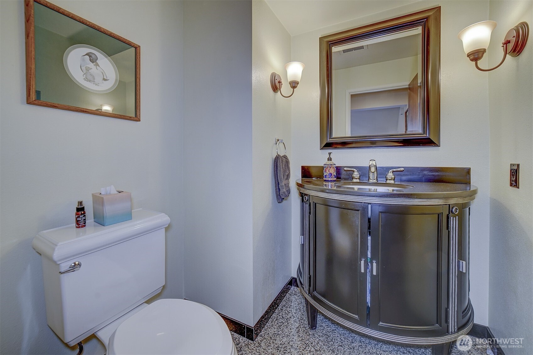 3142 Sahali Drive Bremerton, WA 98310 - Photo 12 of 23 a bathroom with a toilet sink and mirror