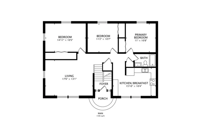 a picture of a bench in front of a wall