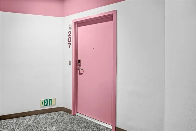 a view of front door