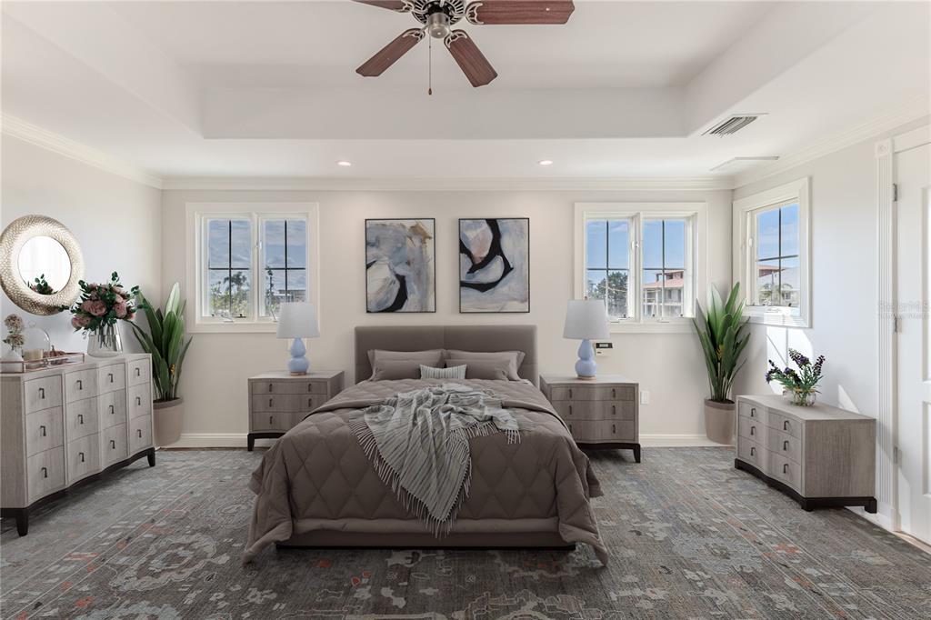 3073 Gulf Winds Circle Hernando Beach, FL 34607 - Photo 31 of 95 a bedroom with a bed and a couch