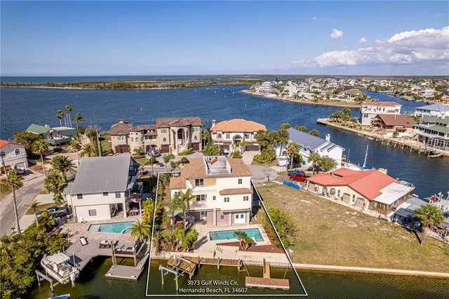 $985,000 | 3073 Gulf Winds Circle, Hernando Beach, FL 34607