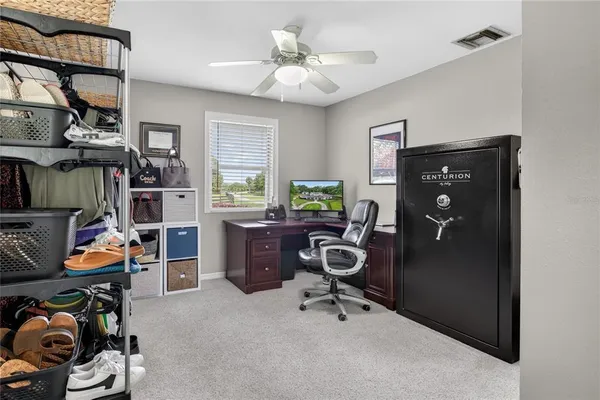 a room with furniture and window