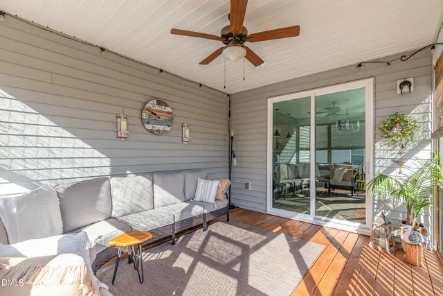 a outdoor space with furniture