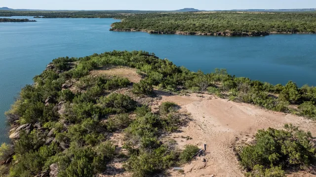 an aerial view of residential house with outdoor space