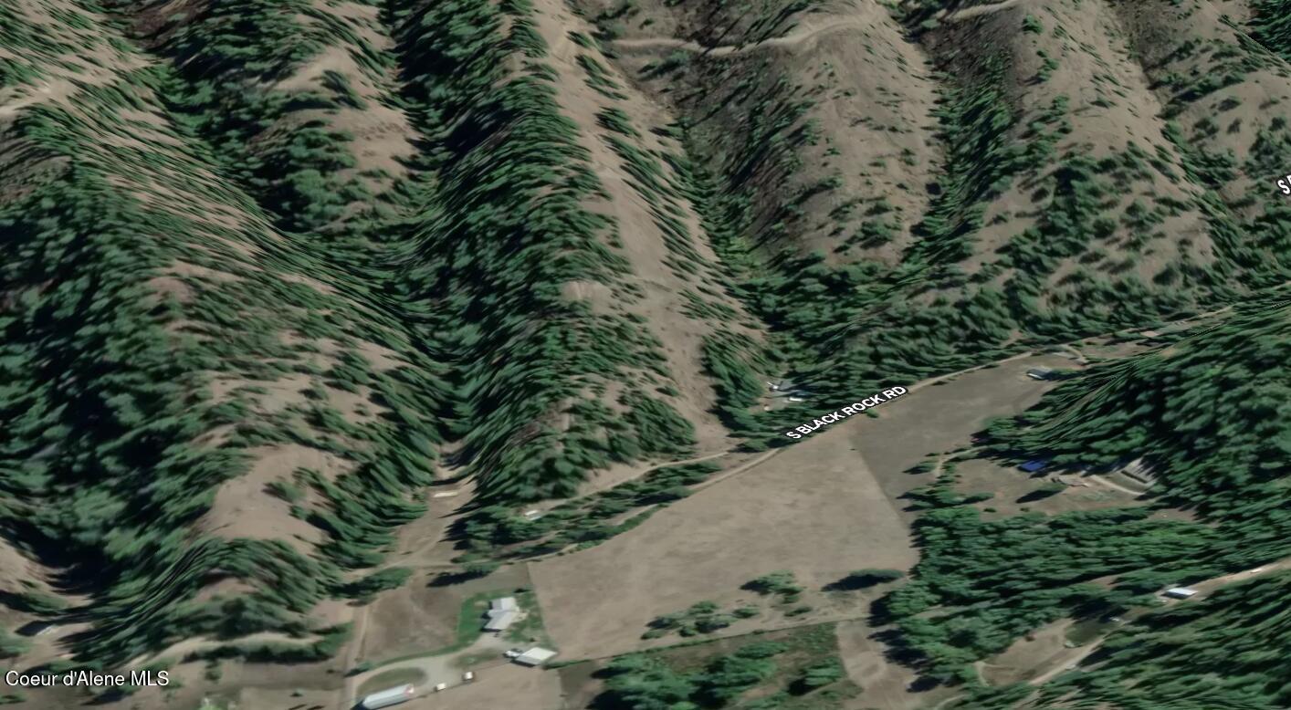 18924 South Black Rock Road Cataldo, ID 83810 - Photo 35 of 37 AERIAL 3D W:O BORDER