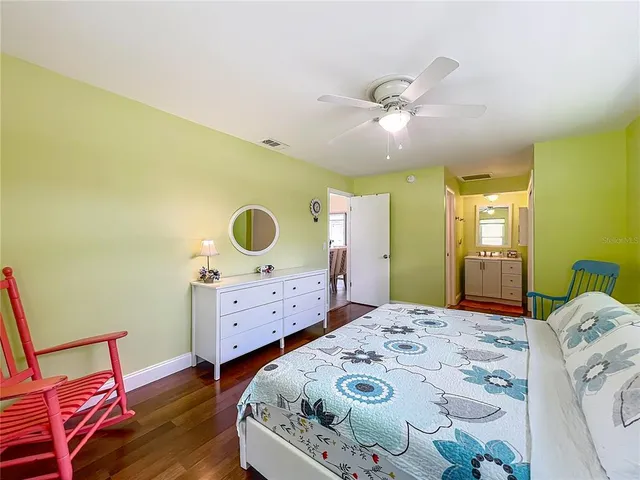 an aerial view of a swimming pool