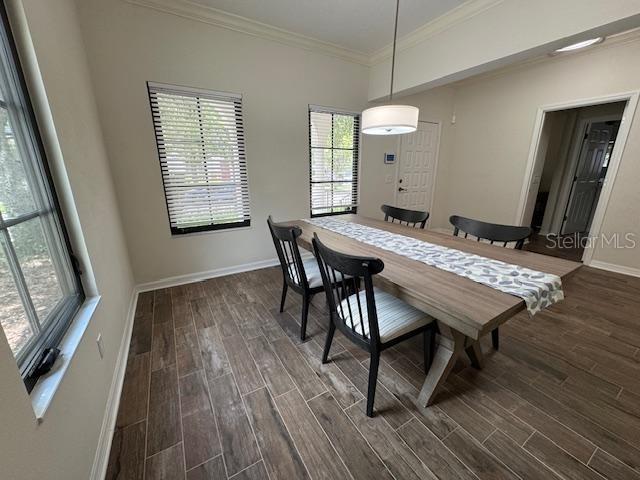 906 Pawstand Road Celebration, FL 34747 - Photo 4 of 29 a view of a dining room with furniture window and wooden floor