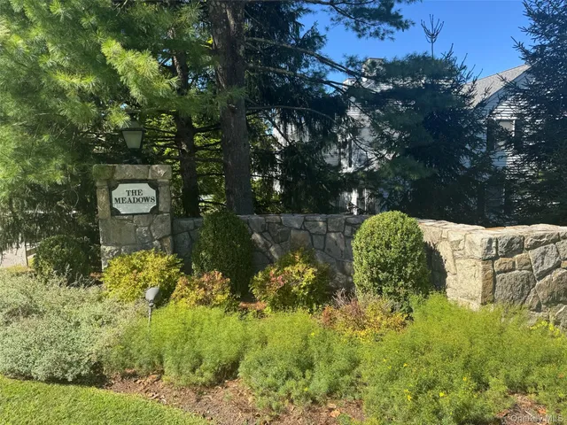 a view of a garden with a lake
