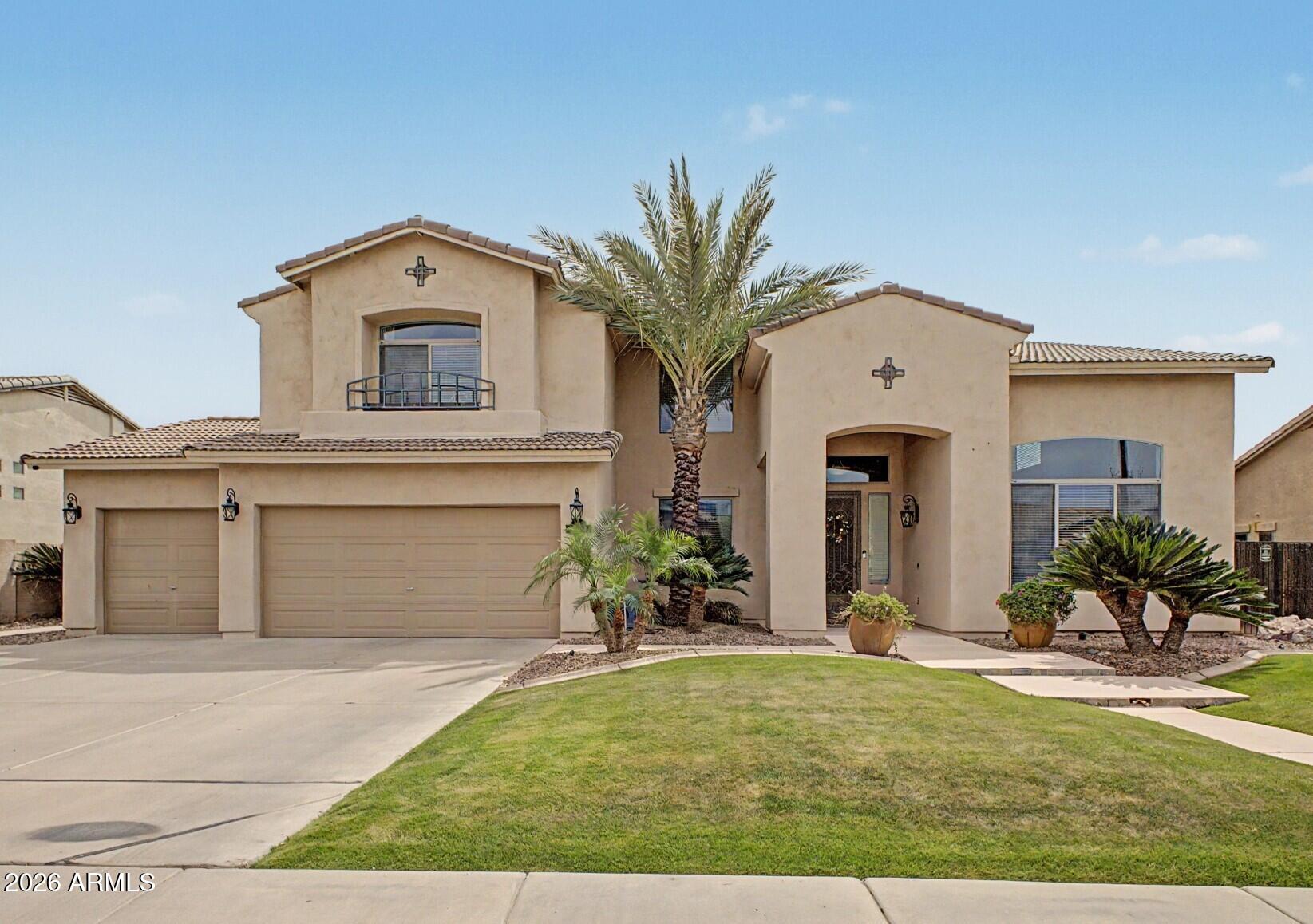 a front view of a house with yard