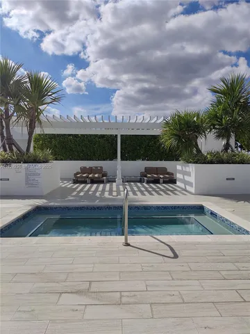 a view of outdoor space with seating