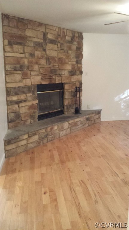 5520 Swann Road Powhatan, VA 23139 - Photo 9 of 16 Gorgeous stone wall wood burning fireplace with he