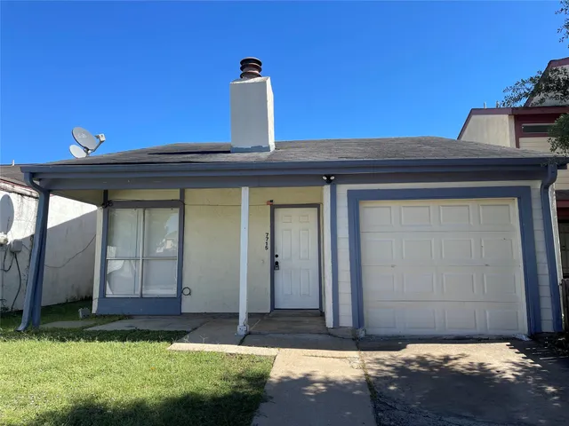 a front view of a house