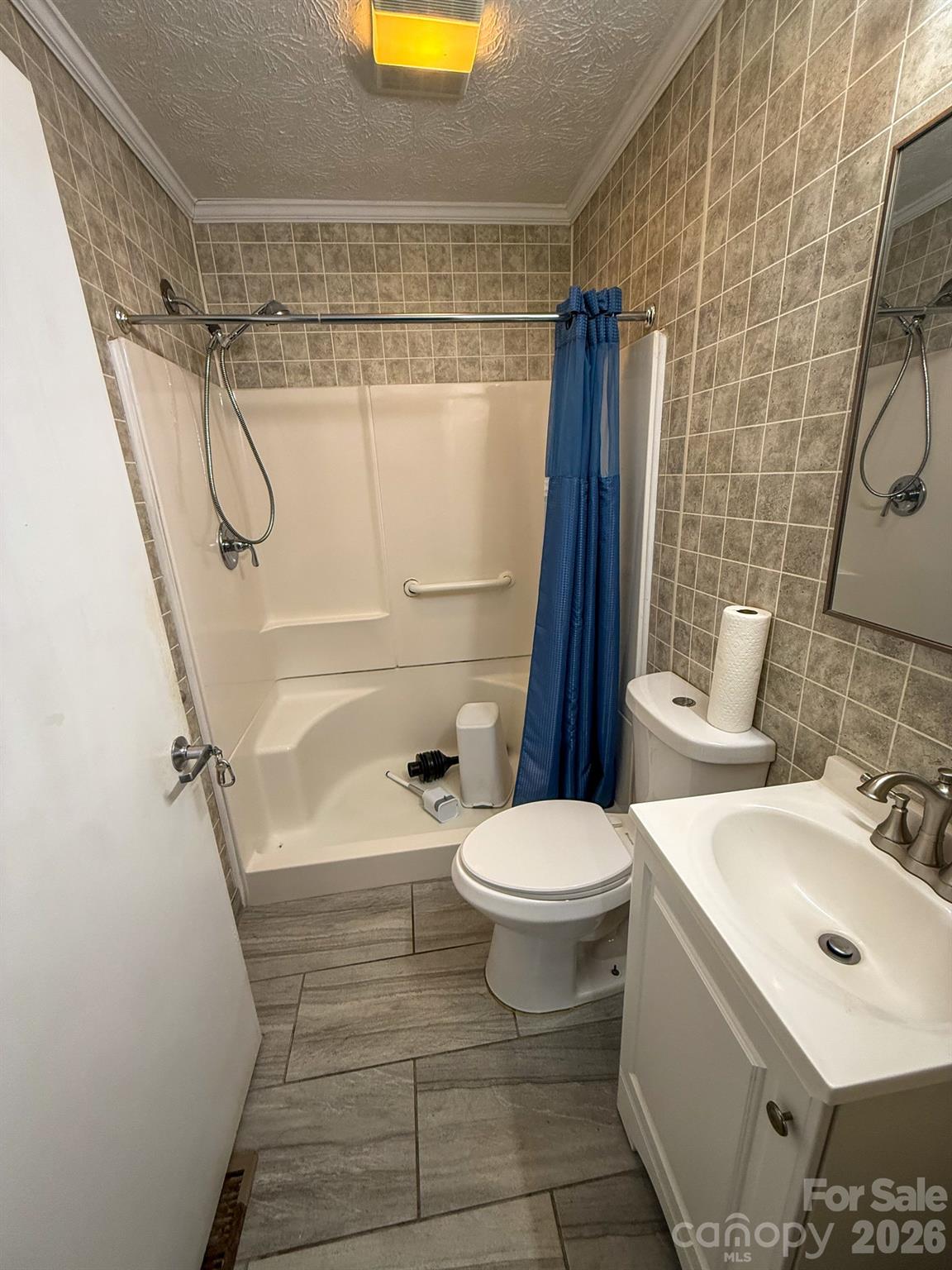 483 Caribou Road Asheville, NC 28803 - Photo 24 of 26 a bathroom with a sink a toilet and shower