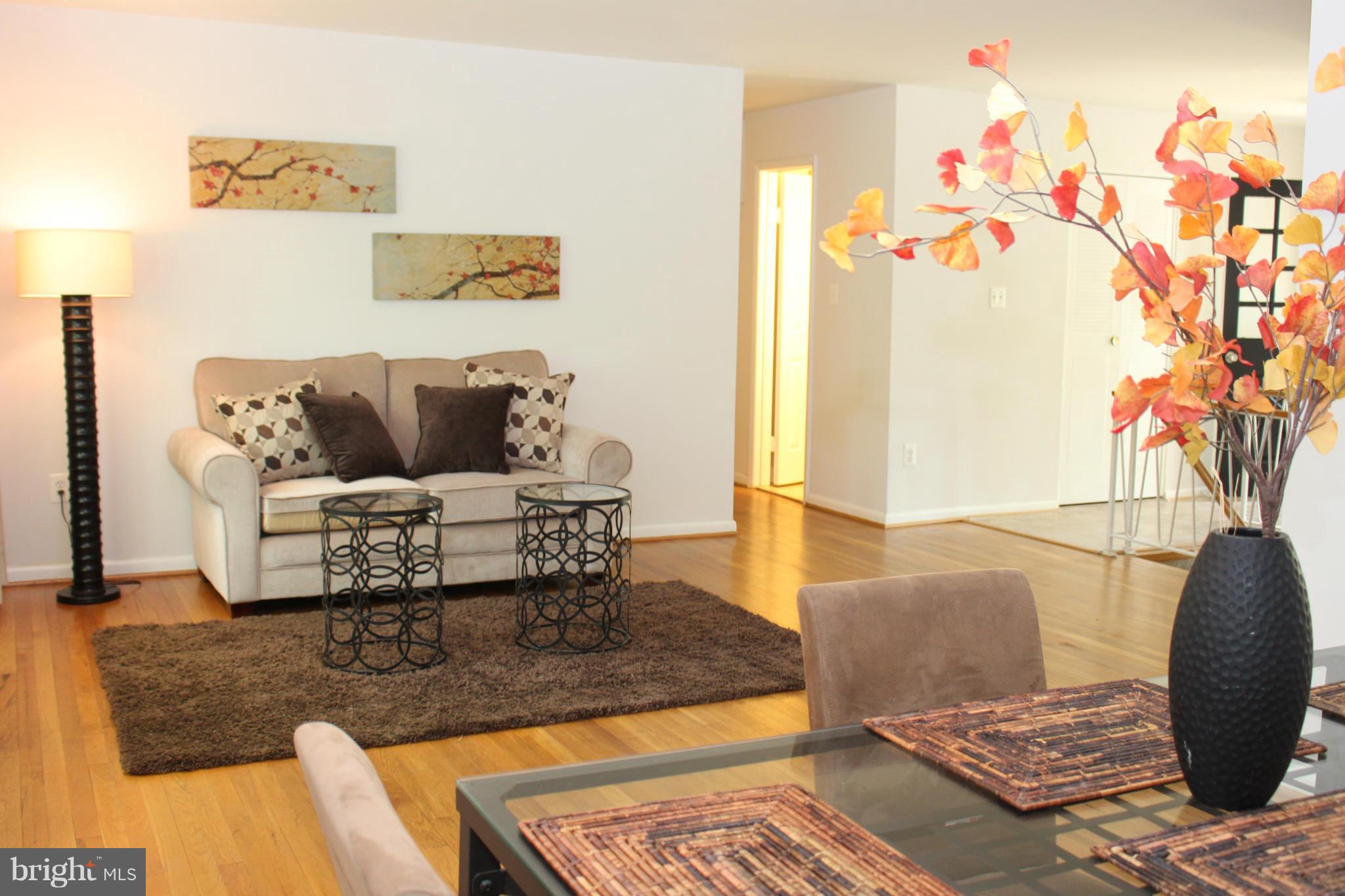 View of living room from dining room