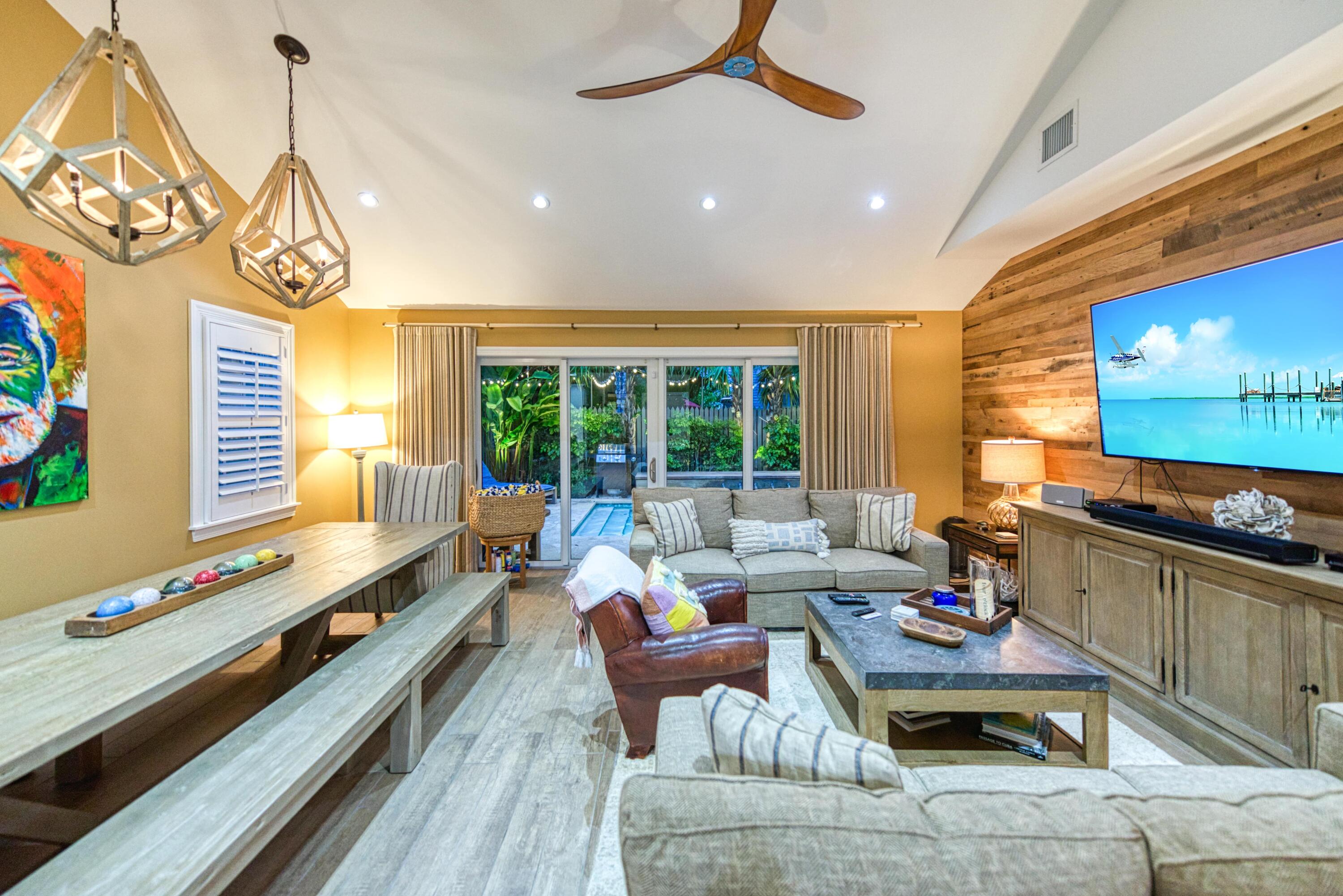 805 Shavers Lane Key West, FL 33040 - Photo 15 of 32 a living room with furniture and a flat screen tv