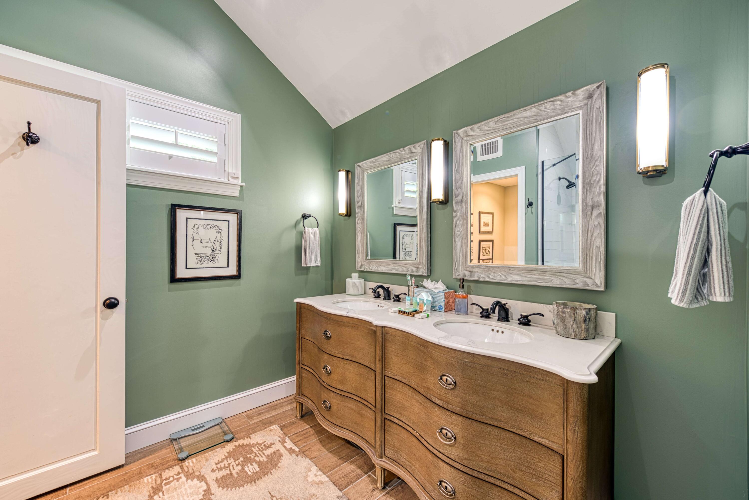 805 Shavers Lane Key West, FL 33040 - Photo 25 of 32 a bathroom with a double vanity sink mirror and bathtub
