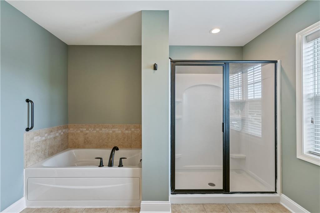 109 Hidden Cliff Road Sarver, PA 16055 - Photo 17 of 26 Master Bath has jacuzzi tub and large separate shower.
