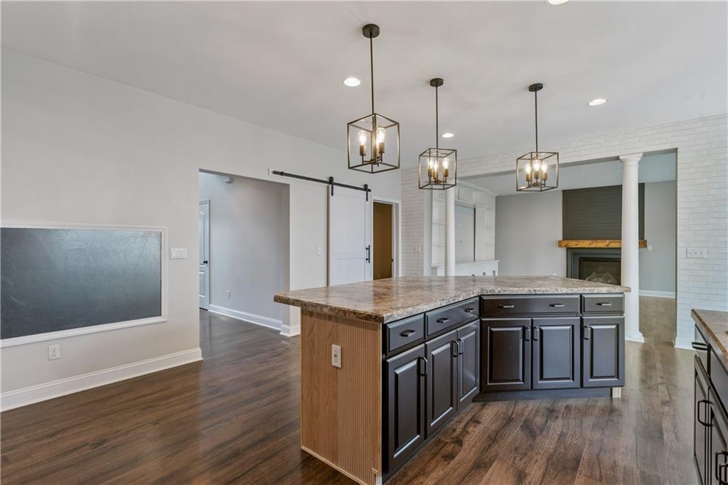109 Hidden Cliff Road Sarver, PA 16055 - Photo 8 of 26 Large Kitchen Island with great storage and views to front entry and family room.