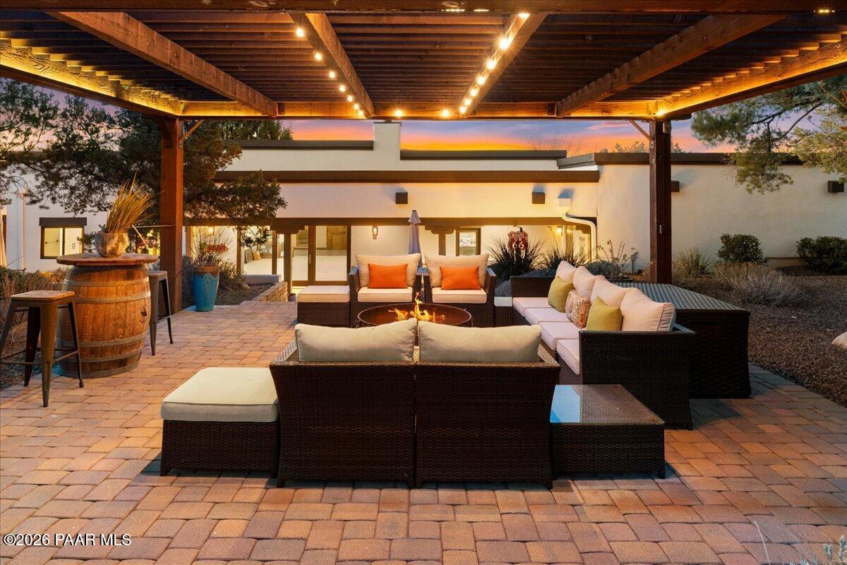 5175 West Almosta Ranch Road Prescott, AZ 86305 - Photo 50 of 72 50-Firepit Twilight
