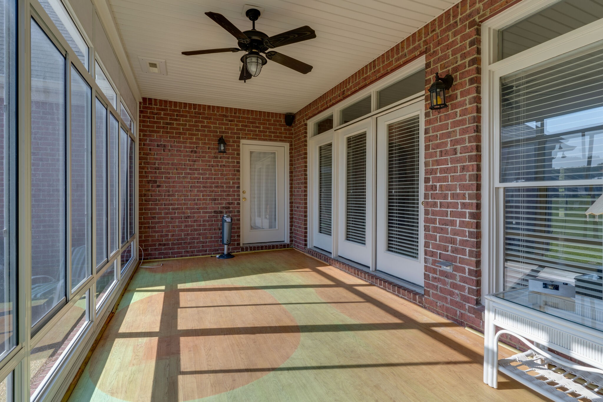 164 Stoners Glen Road Hermitage, TN 37076 - Photo 36 of 37 a view of a balcony with a ceiling fan and wooden floor