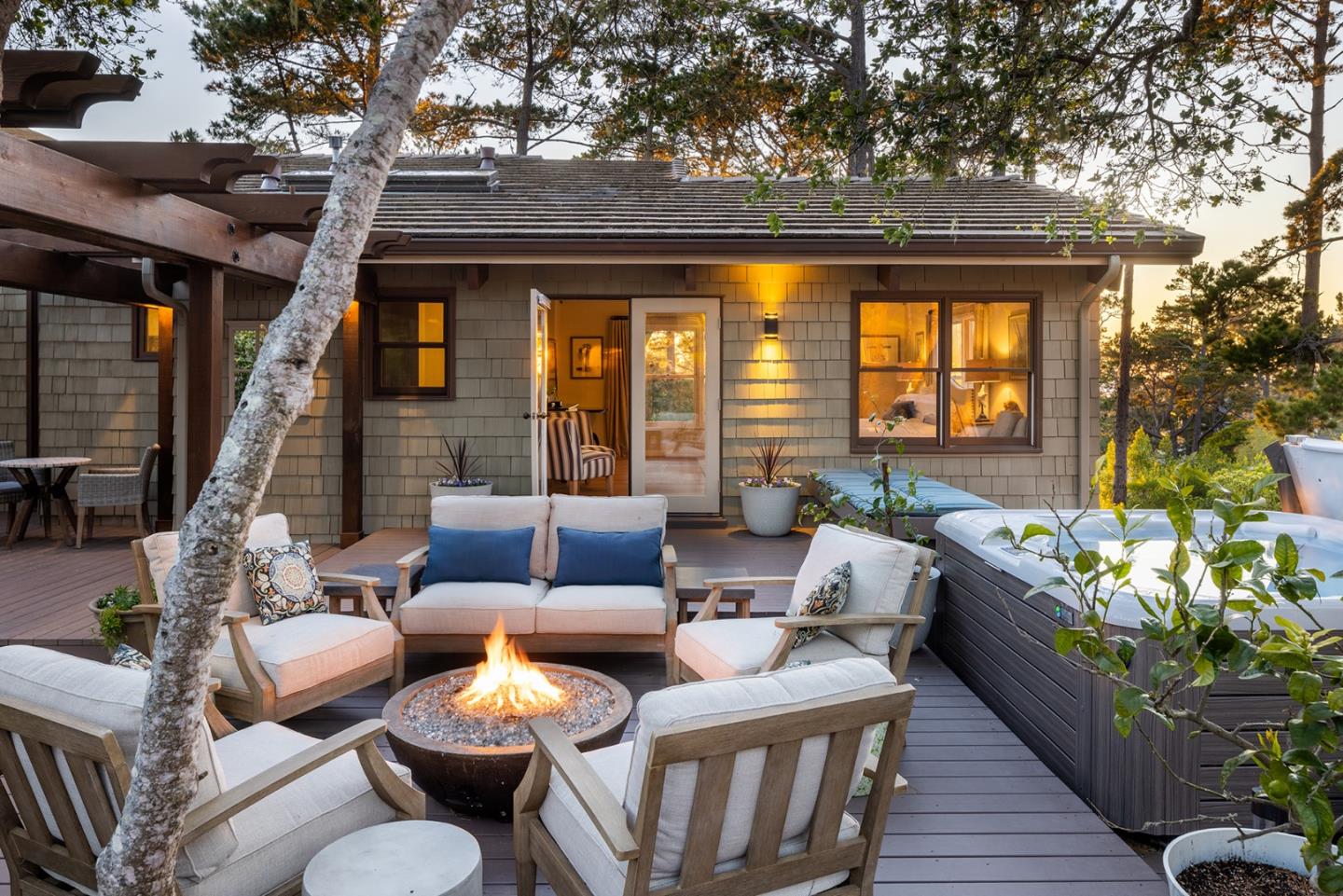 3893 Ronda Road Pebble Beach, CA 93953 - Photo 24 of 48 a outdoor living space with furniture and garden view