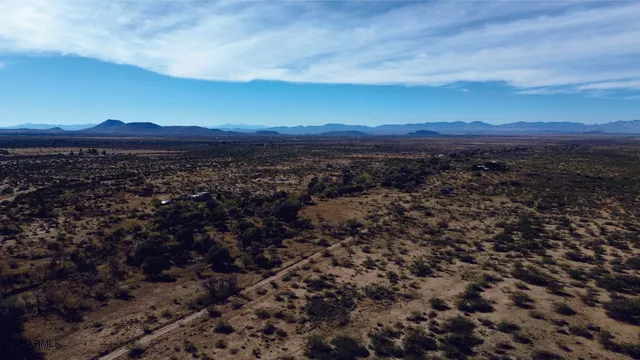 a view of city and mountain