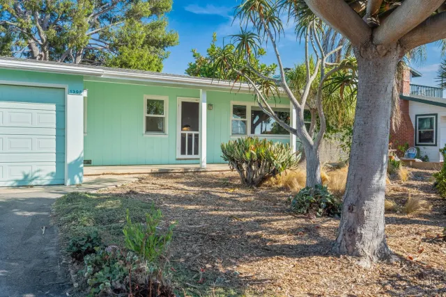 a view of a house with a patio