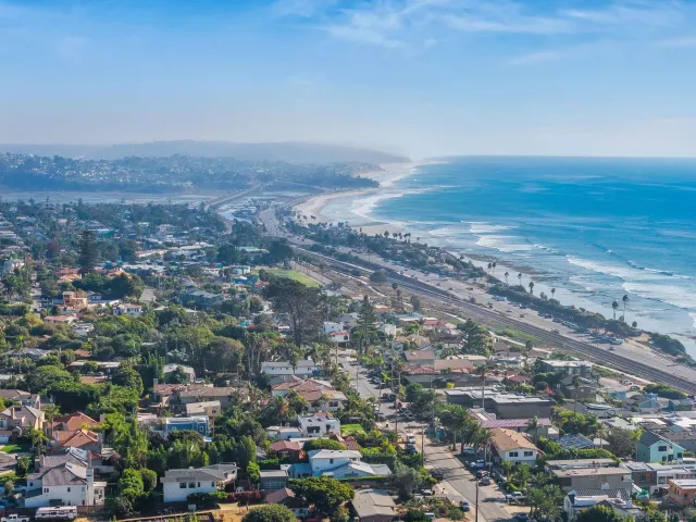 a view of a city street with a building