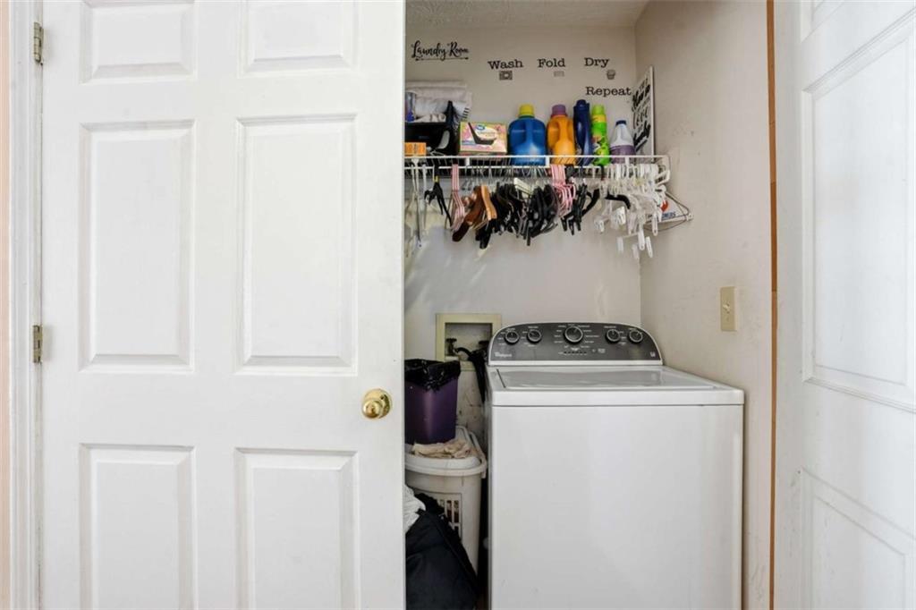 3811 Brookvale Place Decatur, GA 30034 - Photo 34 of 40 a view of storage and utility room with washer and dryer