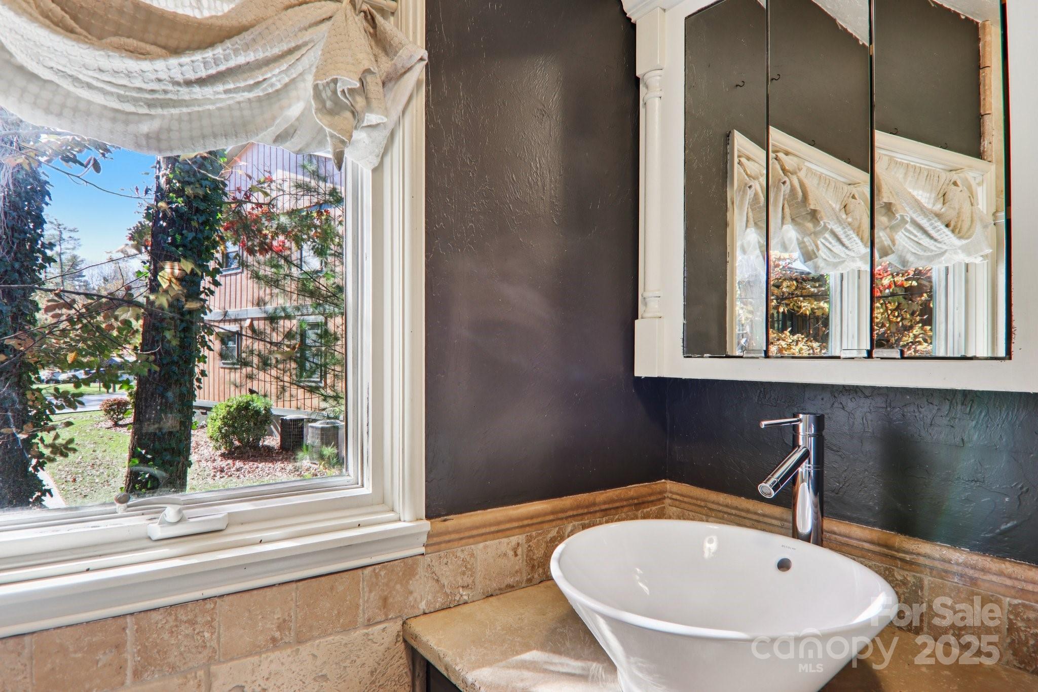1749 Haywood Road Hendersonville, NC 28791 - Photo 4 of 48 a bathroom with a sink and a mirror