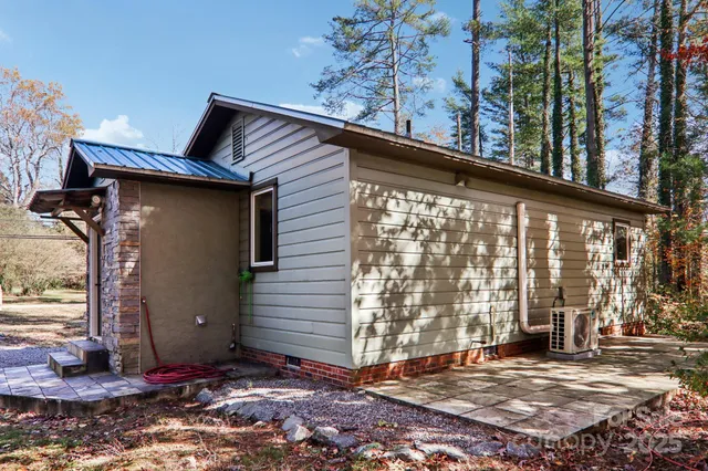 a view of a house with a door