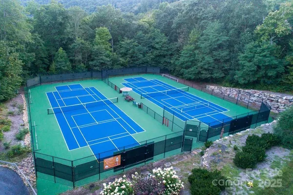 a view of a lake from a balcony