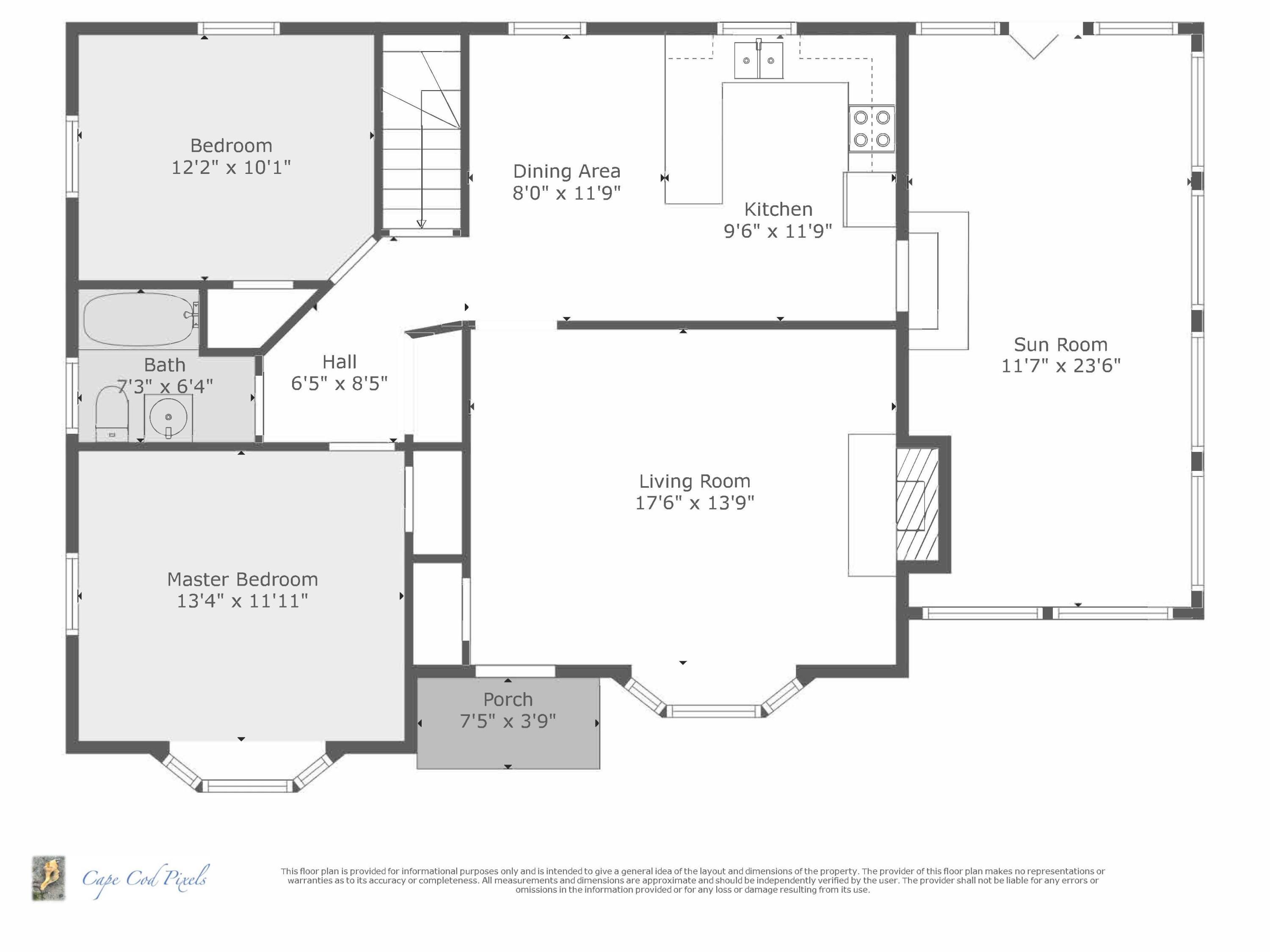 40 Joan Road Centerville, MA 02632 - Photo 20 of 22 40_Joan_Road_Floor_Plan_with_dim_0513202