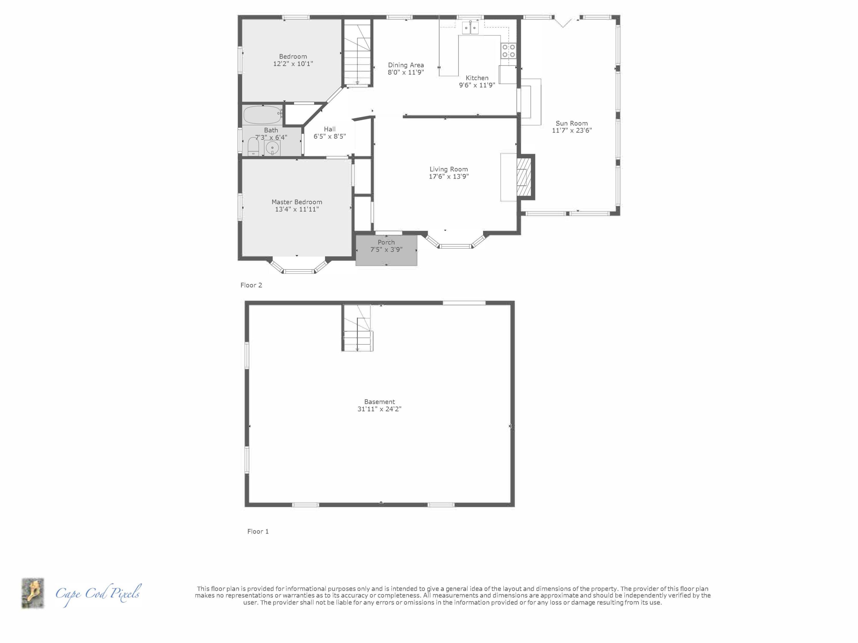 40 Joan Road Centerville, MA 02632 - Photo 22 of 22 40_Joan_Road_Floor_Plan_with_dim_0513202