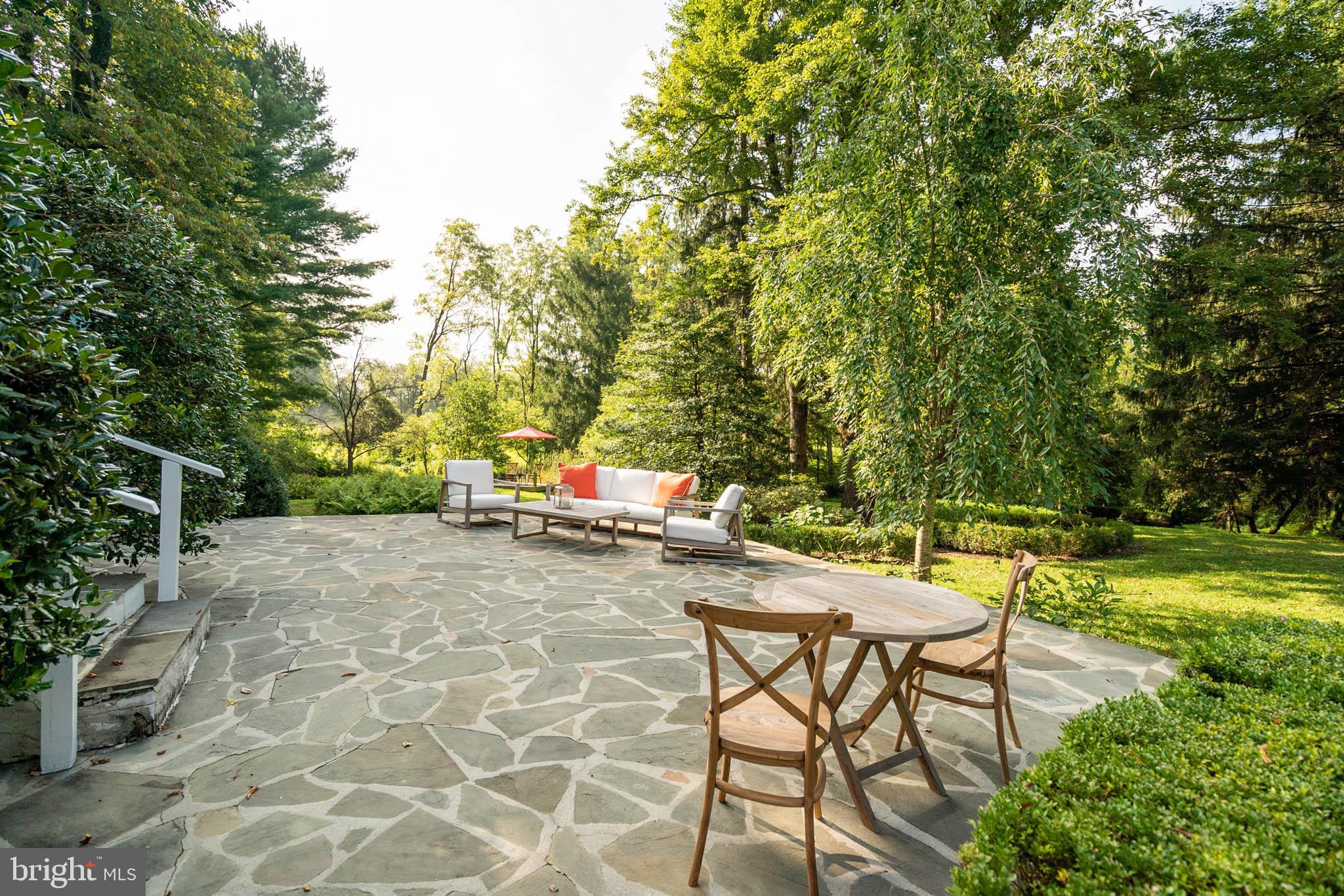 1610 Sugar Bottom Road Furlong, PA 18925 - Photo 23 of 30 Spacious Patio Overlooking the Pool & Nature