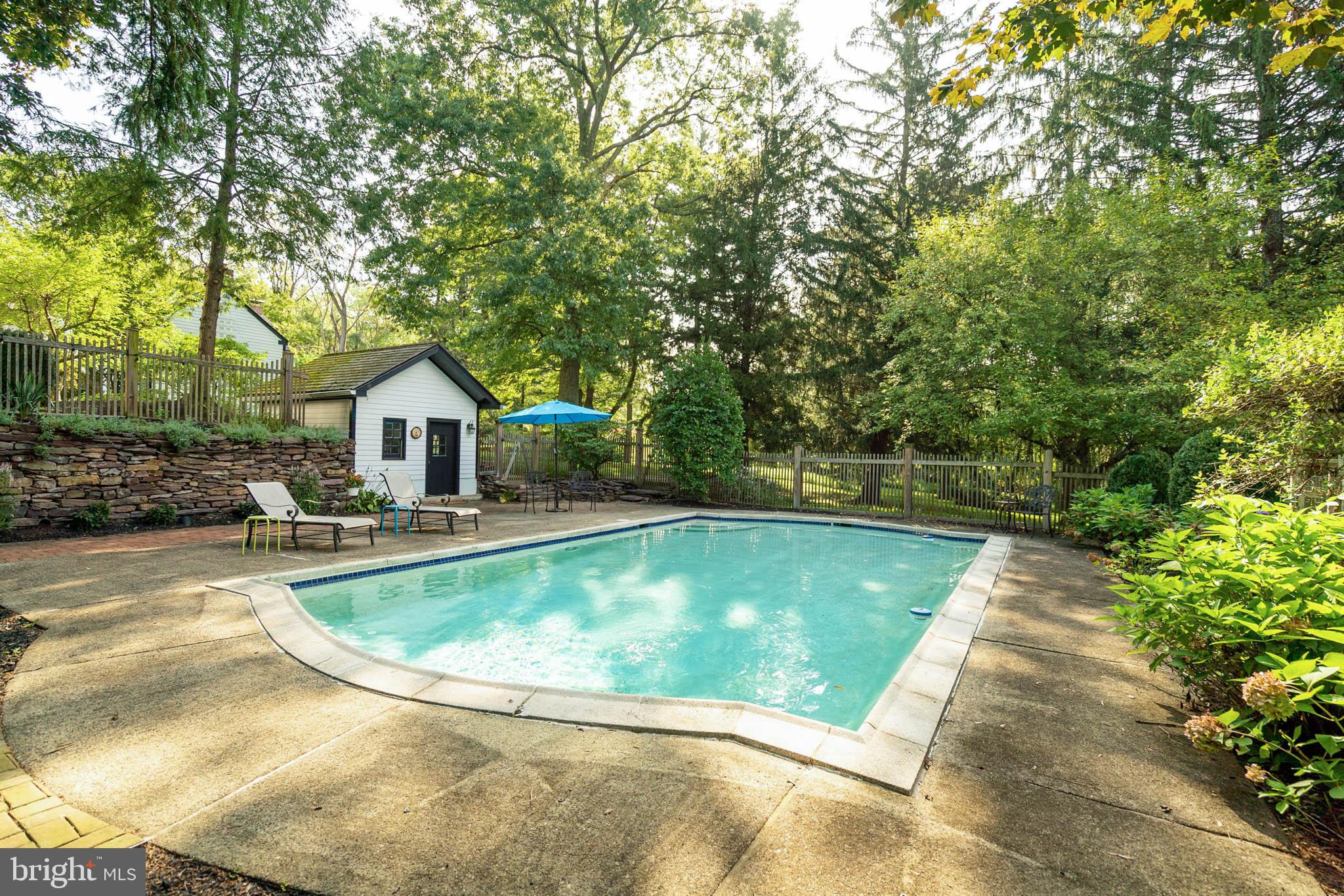 1610 Sugar Bottom Road Furlong, PA 18925 - Photo 24 of 30 Fenced in Pool with Pool House