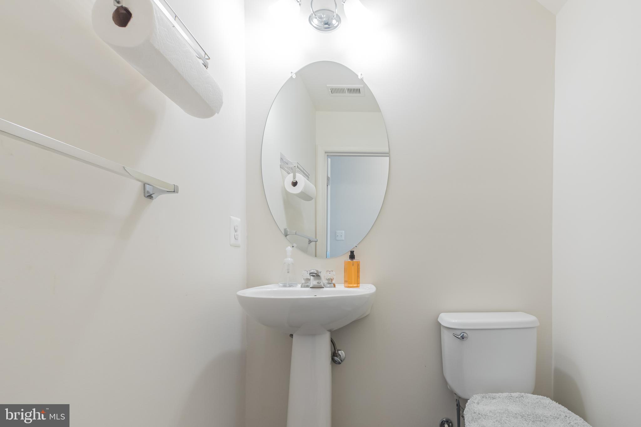 First floor powder room