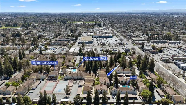 a view of a lake with a building in the background