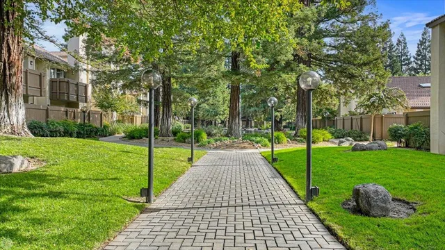 a building with trees in front of it