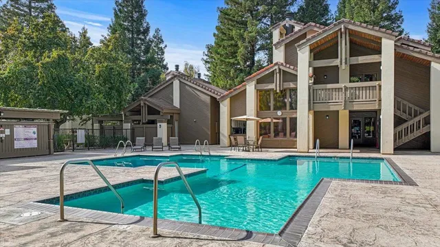 a view of a house with a patio