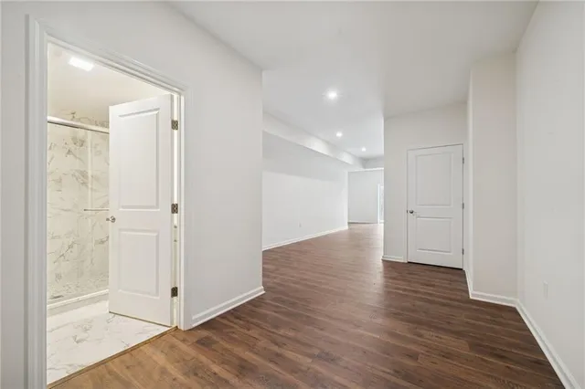 wooden floor in an empty room with wooden floor