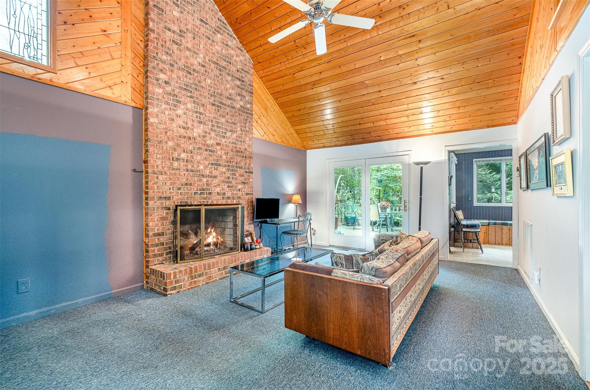 1102 Lake Montonia Road Kings Mountain, NC 28086 - Photo 16 of 48 a living room with furniture and a fireplace