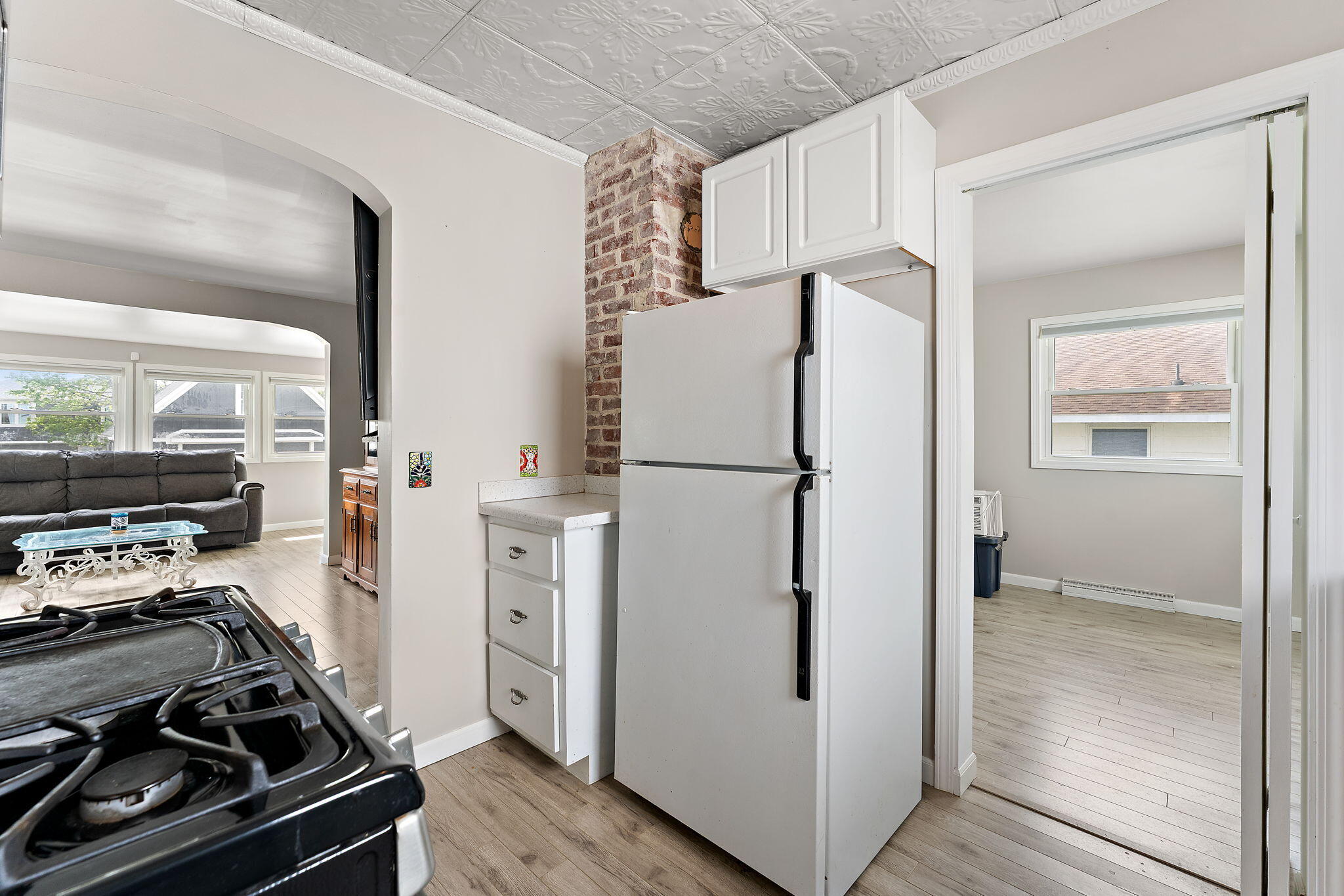 5590 East Maple Street Knox, IN 46534 - Photo 15 of 32 a kitchen with a refrigerator and a stove
