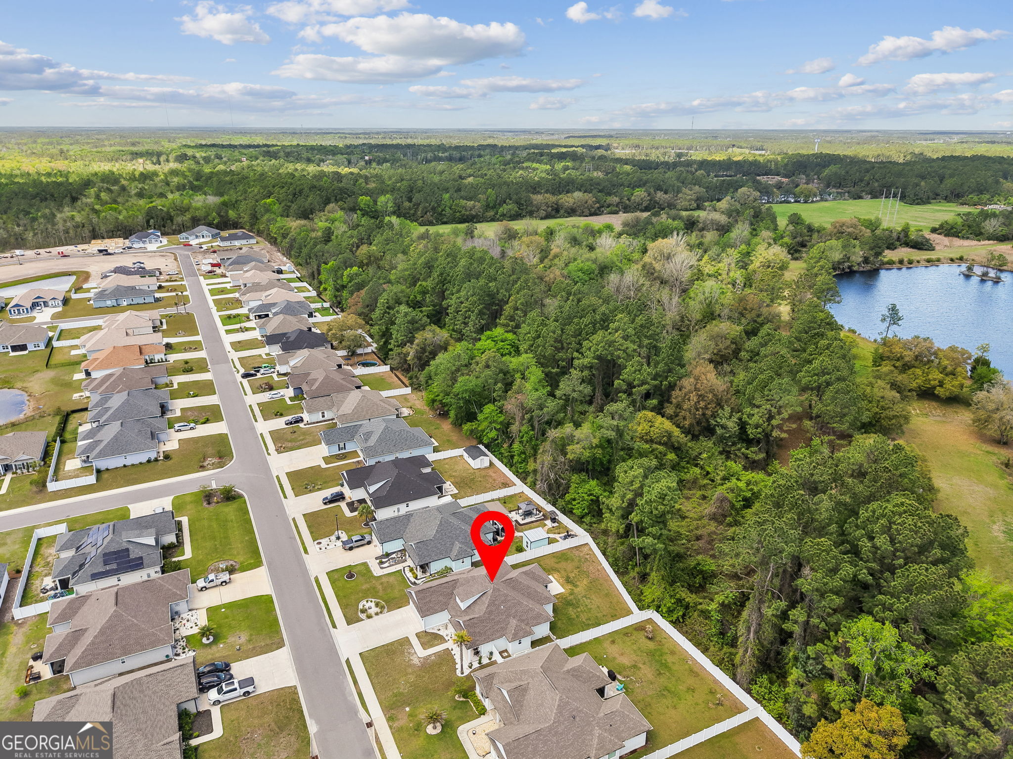 152 Verano Street Kingsland, GA 31548 - Photo 45 of 55 an aerial view of residential houses with outdoor space