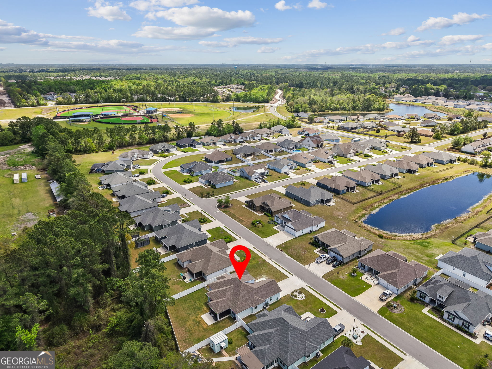 152 Verano Street Kingsland, GA 31548 - Photo 53 of 55 an aerial view of residential houses with outdoor space