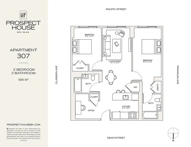 $6,457 | 953 Dean Street, Unit 307 | Crown Heights