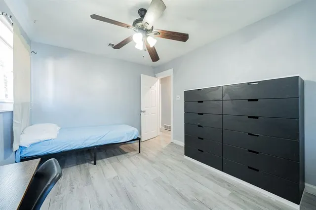 a workspace with furniture and window